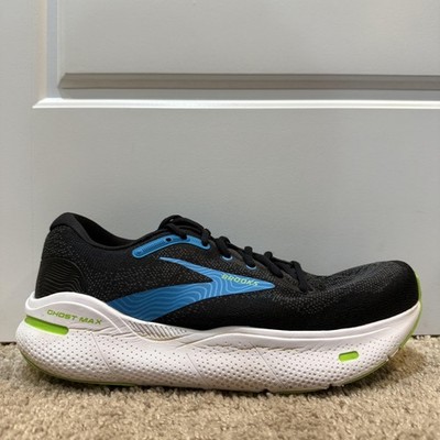 Brooks Ghost Max Wide Shoes Mens Size 9 2E Black Running Cushion 1104062E008