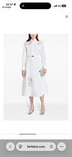 Versace Sangallo Embroidered Shirt Dress Size 40