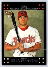 2007 Topps - Brian Barden #649 (RC) Rookie Card Arizona Diamondbacks. rookie card picture