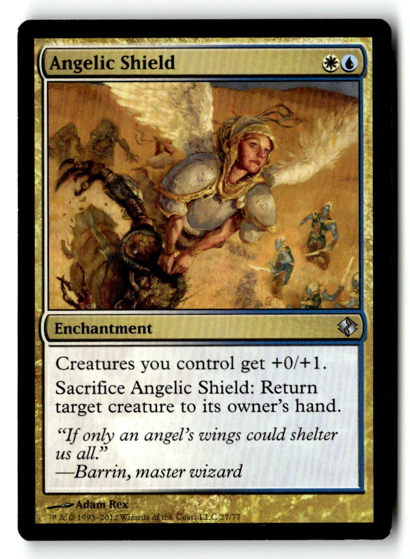 Angelic Shield Duel Decks: Venser vs. Koth [DDI - 27] Magic Uncommon LP