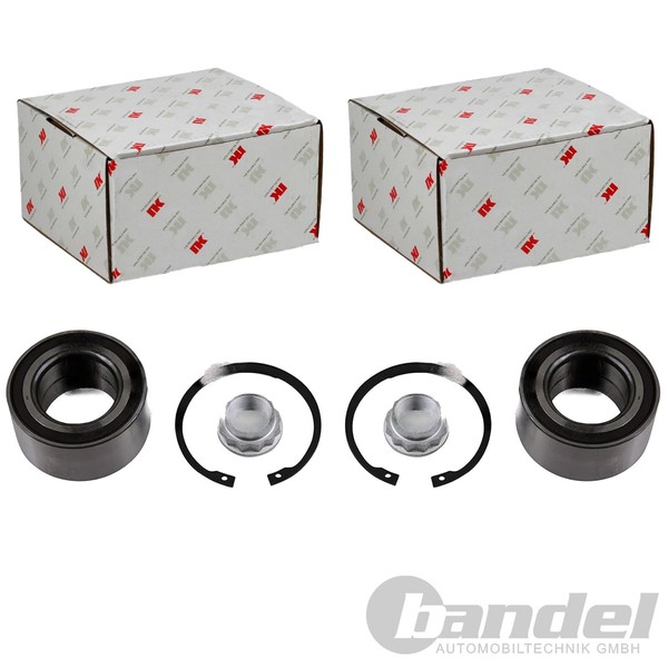 2X Nk Radlager Satz Hinten Links+Rechts Passend FüR Bmw 1 2 3 4-image