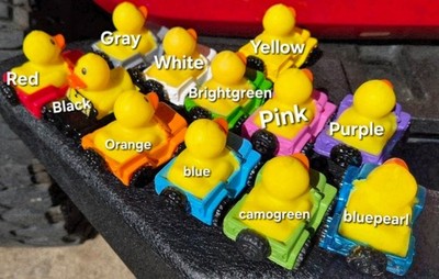 Bulk set 50!  Rubber duck driver in 4x4, Bath toy  Happiness is being Ducked!