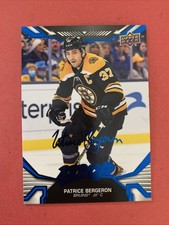 2022-23 Upper Deck MVP - Patrice Bergeron #109 Blue Script Boston Bruins