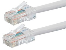 Monoprice Cat6 Ethernet Patch Cable - 1 Feet - White, RJ45, 550Mhz, UTP, 24AWG