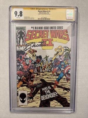 Secret Wars 2 #1 CCG Signature Series 9.8 Signed By Jim Shooter