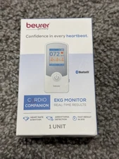 beurer EKG Monitor Cardio Companion Real Time Results ME75 Bluetooth Brand New!