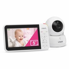 VTech VM924 No WiFi Remote Pan-Tilt-Zoom 1 Camera, White 5" LCD 1 Camera