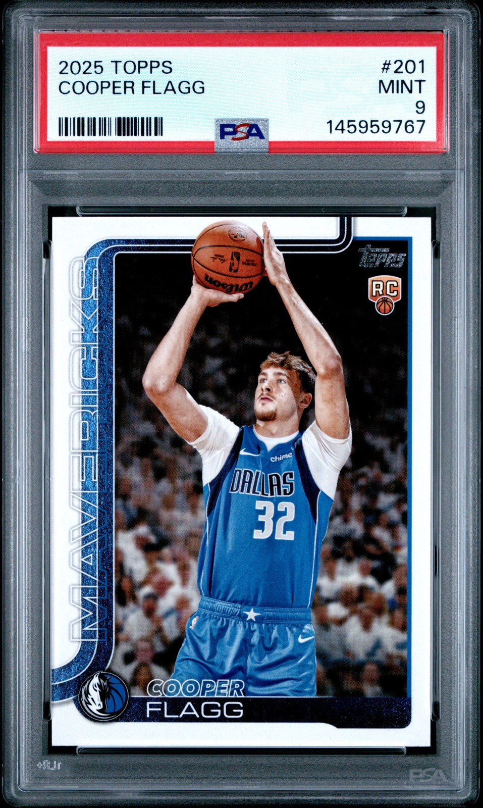 2025 TOPPS #201 COOPER FLAGG PSA 9