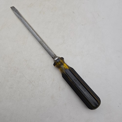 Vintage STANLEY 100 Plus cacciavite punta piatta scanalato 3/8" x 8" 66-178 USA grande - Foto 7 di 19