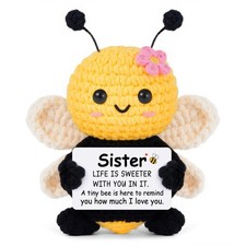 Gleevara Sister Gifts from Sister, Sister Birthday Gifts  Handmade Crochet Em...
