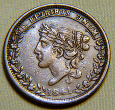 1841 Pre Civil War U.S. Hard Times Token - Specie Payments Suspended - Lot 1217