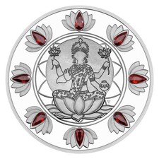 2023 Niue $2 Happy Diwali Silver Proof Coin India Hindu Festival Czech Crystal