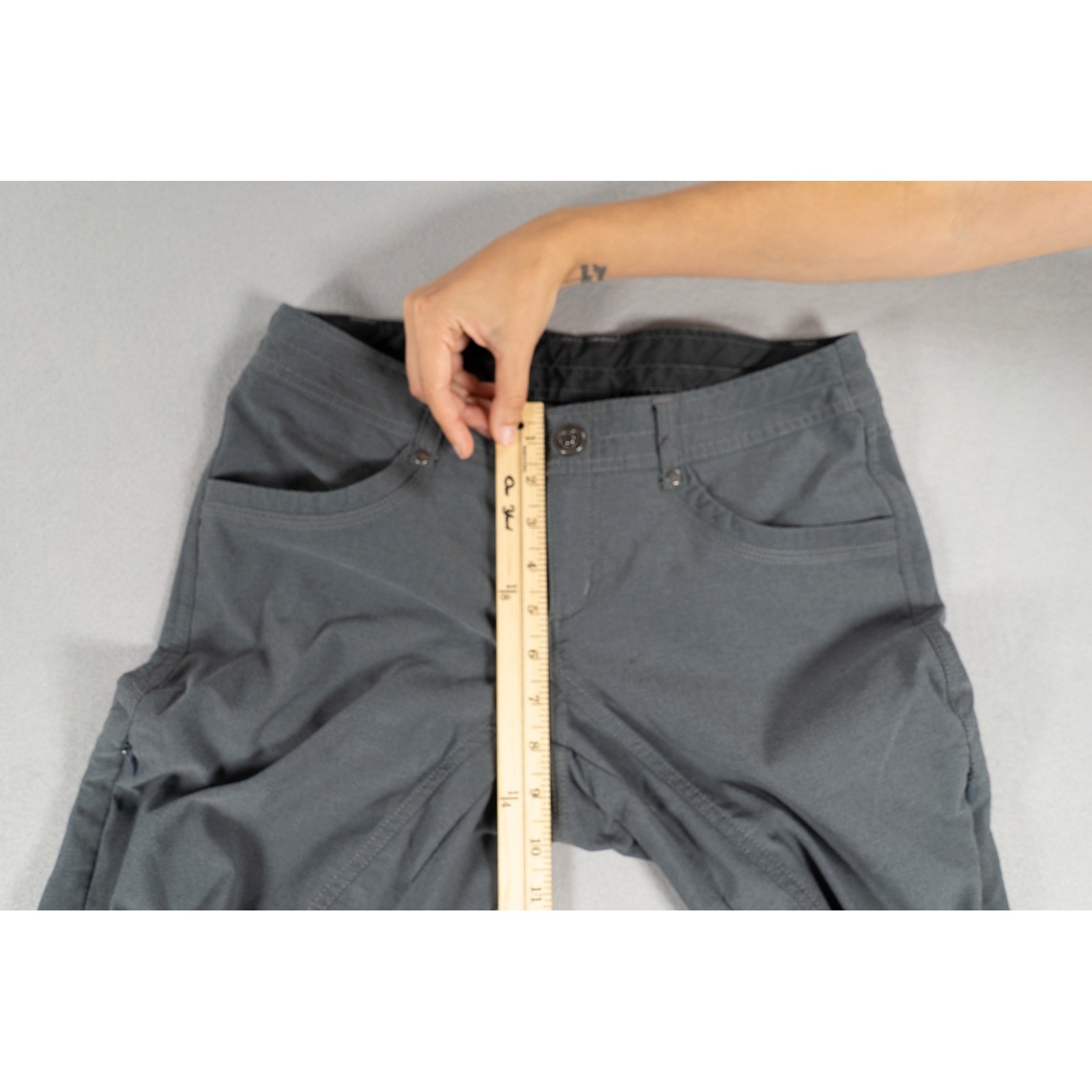 KUHL Splash Roll-Up Hiking Pants Gray Outdoor Performance Trousers Womens 4 Reg image 8