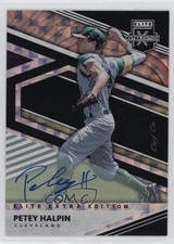 2020 Panini Elite Extra Edition Black Signatures 1/1 Petey Halpin #83 Auto nd3