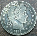 US 1913 Barber Quarter  **