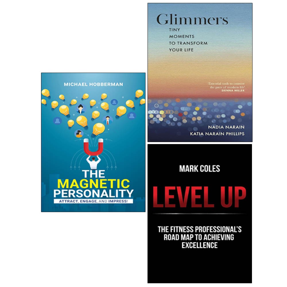 Glimmers [Hardcover],Level Up,The Magnetic Personality 3 Books Collection Set
