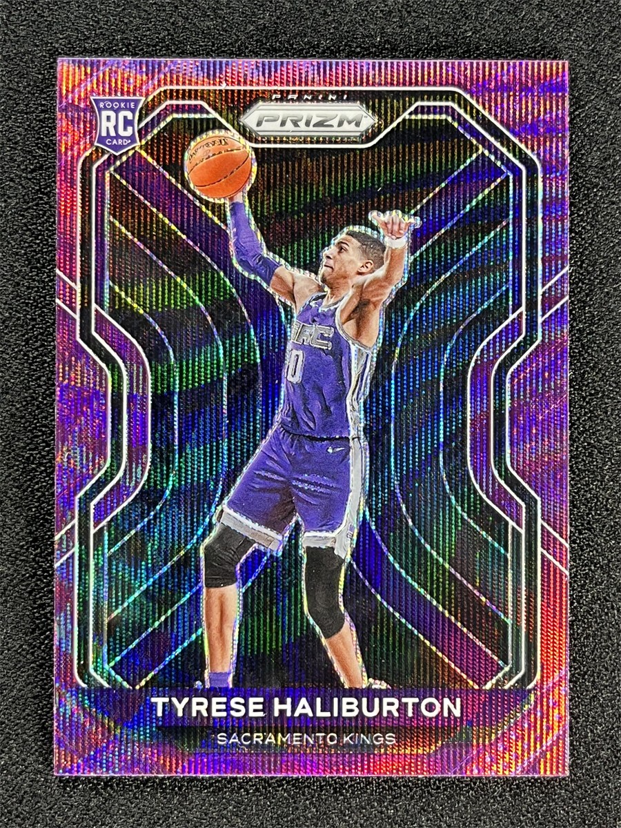 2020-21 Panini Prizm Tyrese Haliburton #262 Rookie RC Purple Wave Prizm &04231