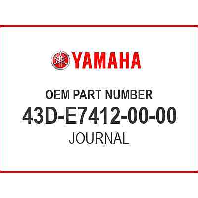Yamaha JOURNAL 43D-E7412-00-00 OEM NEW