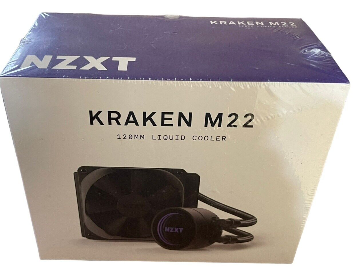 NZXT Kraken M22 120MM Liquid Cooler New Sealed Box RL-KRM22-01 CPU 