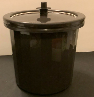Tupperware Replacement Royal Cooler Ice Bucket + Servalier Seal Black NOS