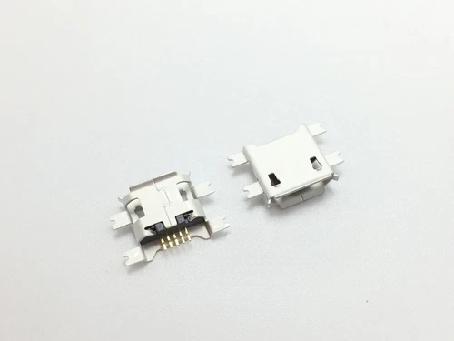 5Pcs Micro USB Type B Female 5Pin Socket 4Legs SMT SMD Soldering Connector