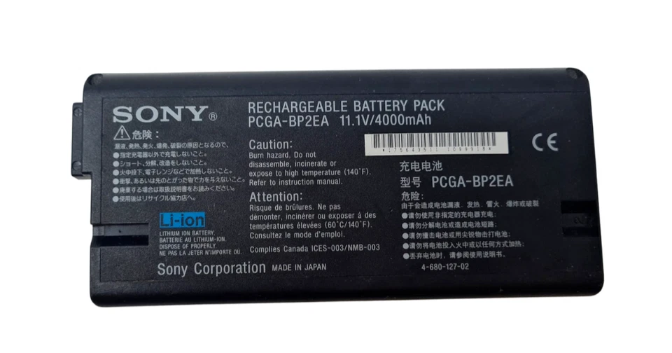 Batería para portátil PCGA-BP2EA para Sony Vaio VGN-A49GP VGP-BP2EA PCGA-BP2E 4000mAh Foto 3 de 4