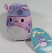 Original Squishmallows Daxxon The Alien Purple Space Design 5" Plush New w/ Tag