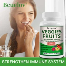 Fruits & Vegetables - Whole Food Supplement with Superfood Fruits 60 Capsules