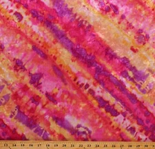 Panne Stretch Crushed Velvet Rainbow Tie Dye Print 56" Fabric by Yard D439.01