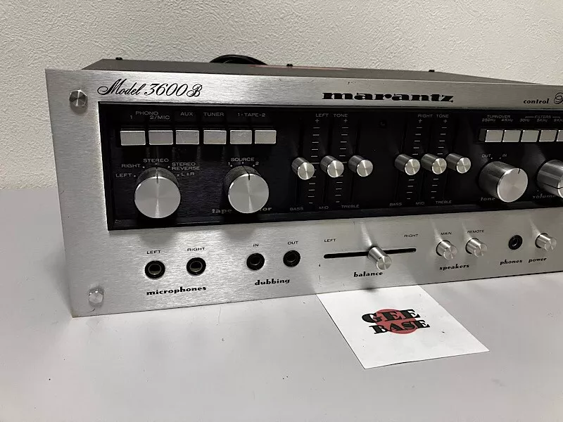 名機中の名機 Marantz Model 3600B コントロールアンプ ③ 動作