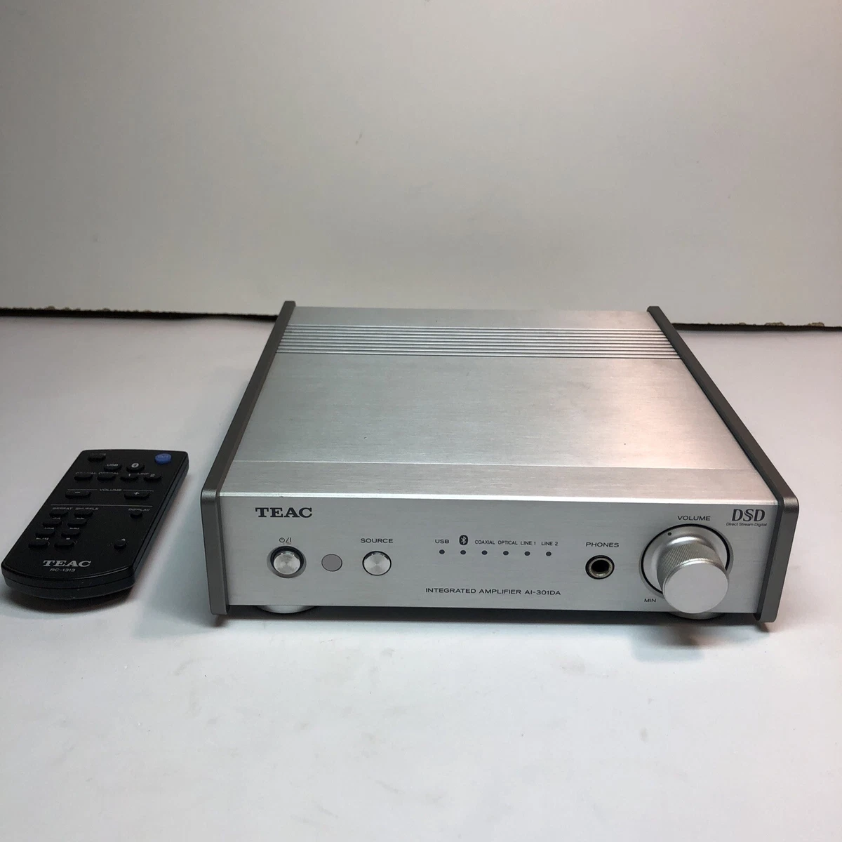 TEAC AI-301DA-S Silver USB DAC Stereo Integrated Amplifier Bluetooth