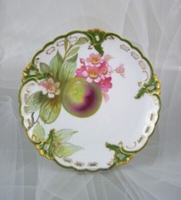 Nymphenburg Jugendstil Teller Prunkteller Obstmalerei mit Gold um 1900 1 Wahl