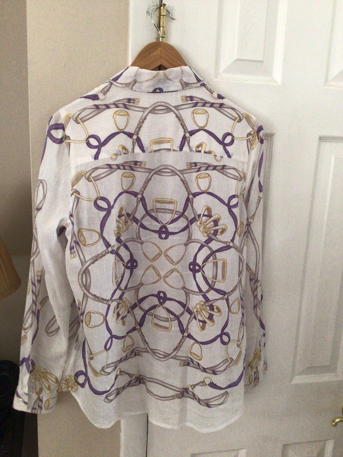 J. McLaughlin Equestrian Button Blouse - Women Si… - image 2