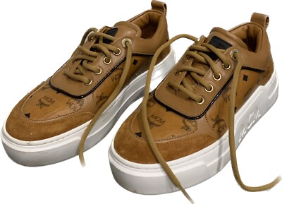 MCM Women's Skyward Low Top Platform Sneakers SIZE