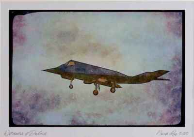 034050 Lockheed F 117A Nighthawk _ United States Air Force Aquarell Bild