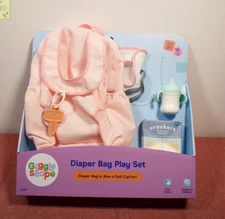 Gigglescape Baby Doll Diaper Bag Play Set (Missing Accessories)