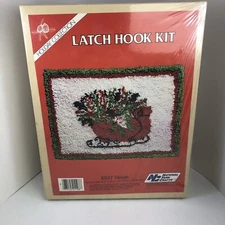 National Yarn Crafts Latch Hook Kit SLEIGH X937 18 X 24