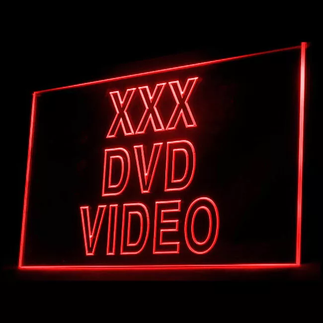 Dvd Video With Cd Logo Open LED Neon Sign - DVD Video Open Neon