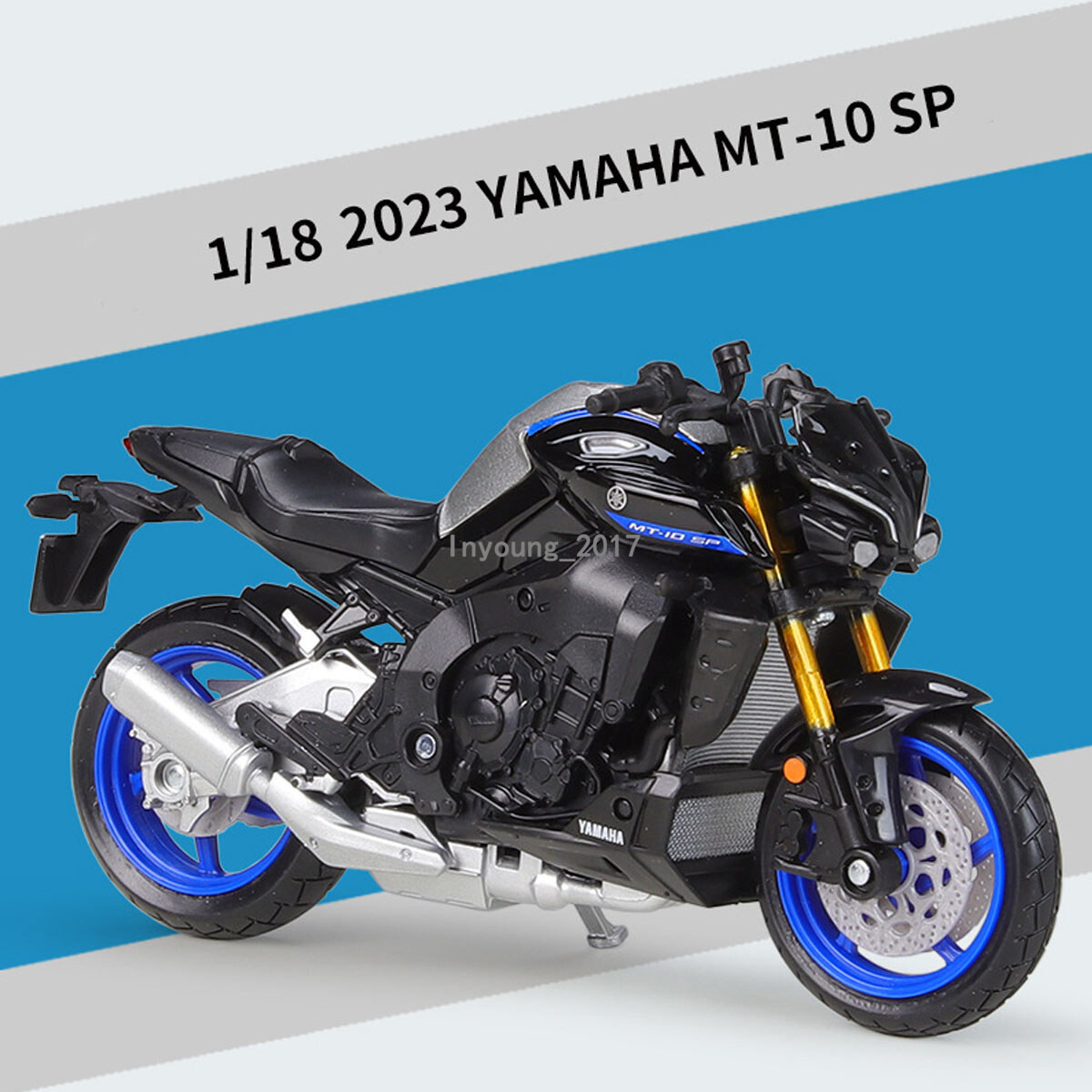 1/18 2023 Yamaha MT-10 SP Motorcycle Model Diecast Boys Toys for