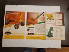 1949 PAPER AD 6 Panel Brochure Model Doepke Scale Model Road Grader Crane Loader