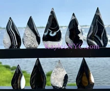 Wholesale Lot 5-7 PCs Natural Onyx Freeform Crystal