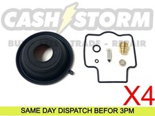 4 X Kawasaki ZX 1000 B ZX10R NINJA 88-90 Carb Carburettor Repair Kit +Diaphragm