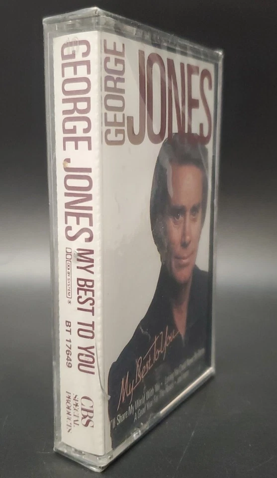 George Jones MY BEST TO YOU (Cassette Tape 1984) CBS Country BRAND NEW SEALED - Image 2 of 4