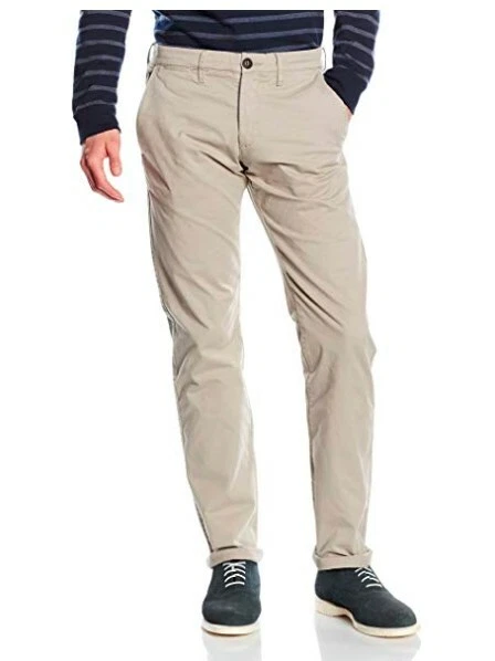 Celio Men s Dotalia Trousers Beige Light Taupe RRP 39.99 2870