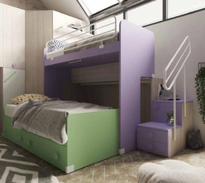 Scala Per Camper A Castello – In Acciaio, Portata 150 Kg, Ganci Di Fissaggio, Gradini Curvi | Per Letti A Soppalco, Rimorchi, Van