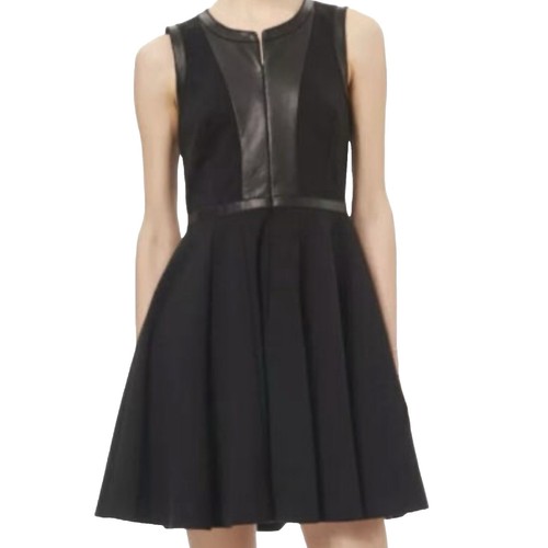 Rebecca Taylor Black Vegan Leather Mini Dress | Size L | eBay Rebecca Taylor Black Vegan Leather Mini Dress | Size L | eBay