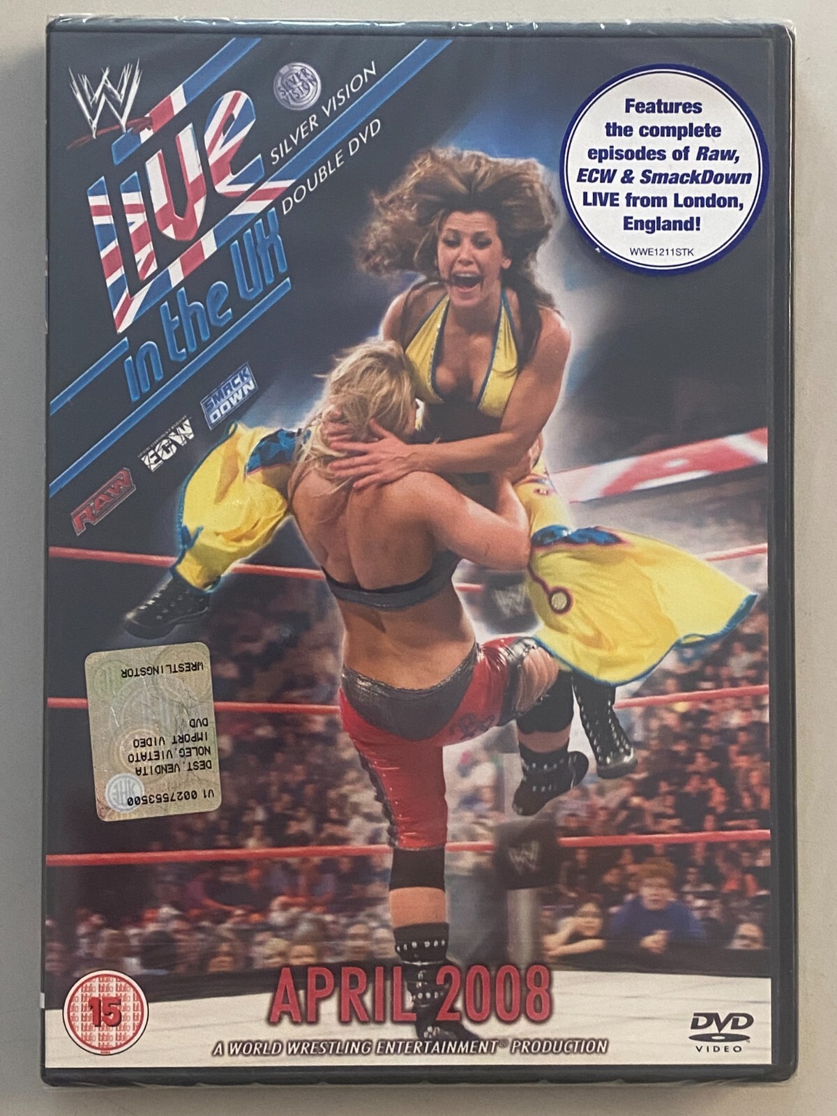 DVD WWE LIVE IN THE UK APRIL 2008 - 2-DVD-SET Silver Vision NEW & SEALED