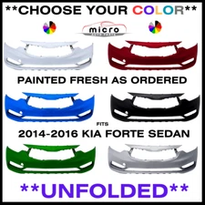 NEW FRONT BUMPER FOR 2014-2016 FORTE EX/LX PAINTED *CHOOSE YOUR COLOR* KI1000163