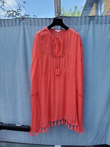 Viscose Oversized Swimsuit Cover Ups Women Sexy Mandarin Sleeve Kaftan Beach Tees Robe De Plage 