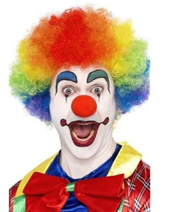 men s rainbow fancy dress clown wig red nose circus joker stag comic relief ebay details about men s rainbow fancy dress clown wig red nose circus joker stag comic relief